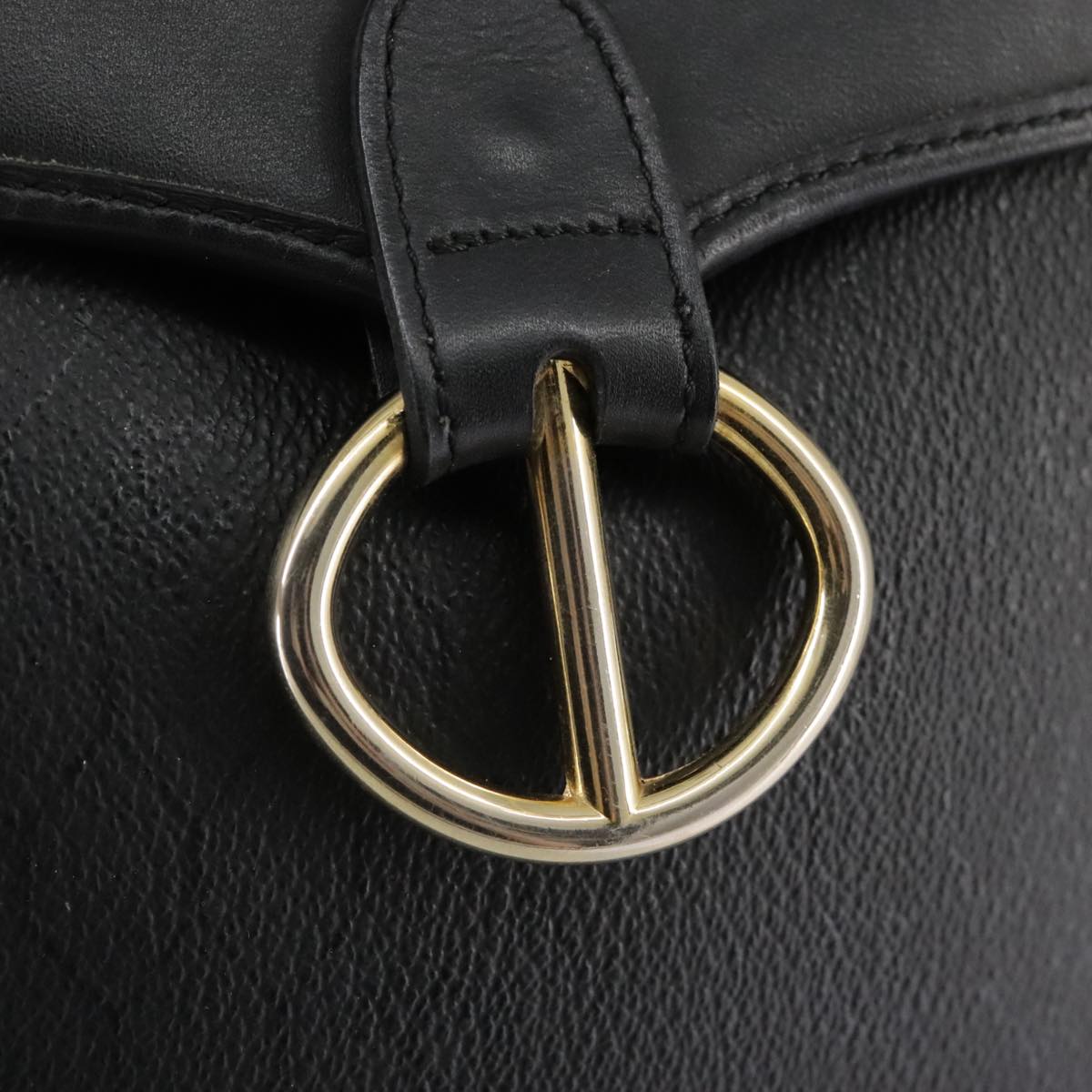 Dior Honeycomb, Black, Leather, shoulder