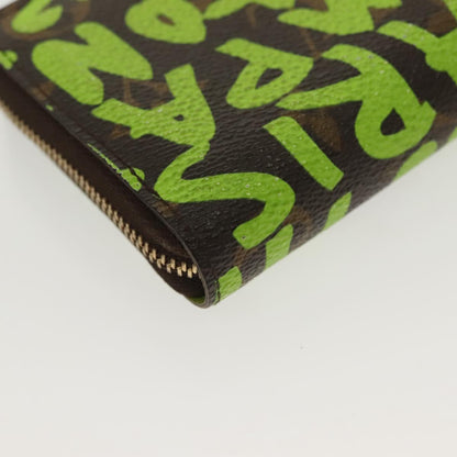 Louis Vuitton Zippy coin purse, Green, Canvas, wallet