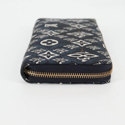 Louis Vuitton Zippy wallet, Blue, Canvas, wallet