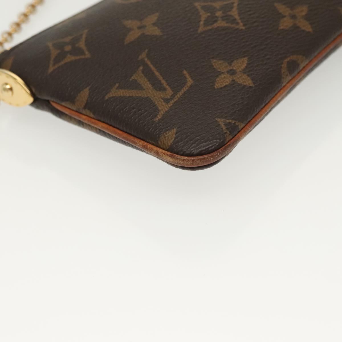 Louis Vuitton Milla, Brown, Canvas, clutch