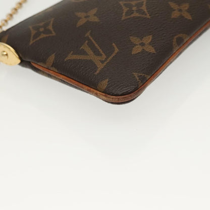 Louis Vuitton Milla, Brown, Canvas, clutch