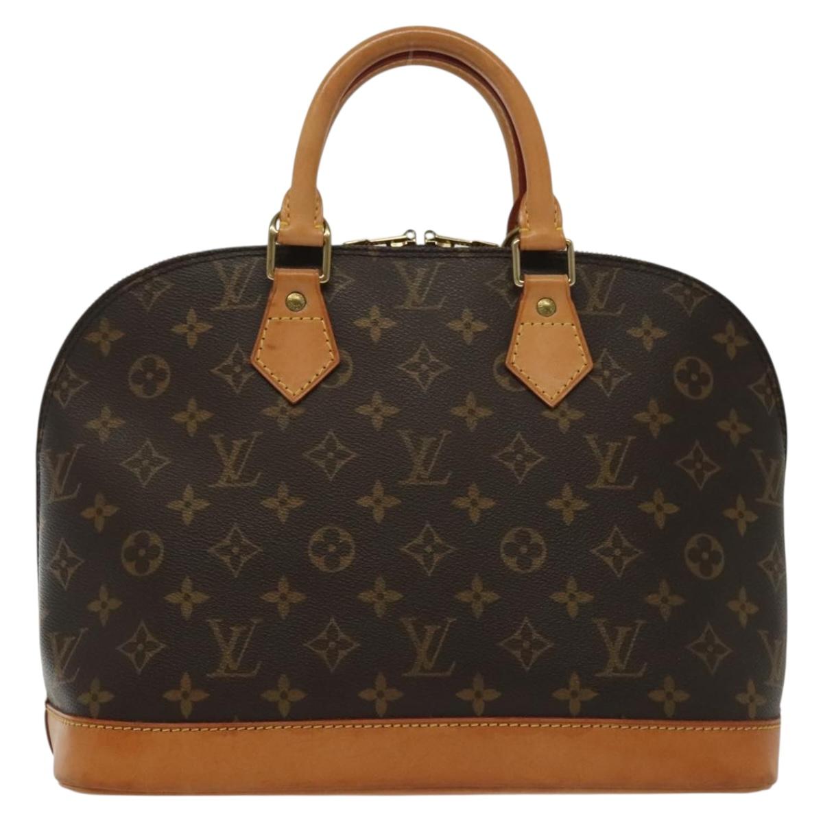 Louis Vuitton Alma, Brown, Canvas, handbag
