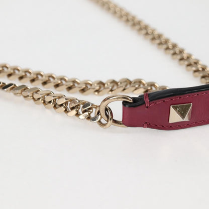 Valentino Garavani Demilune, Pink, Leather, shoulder