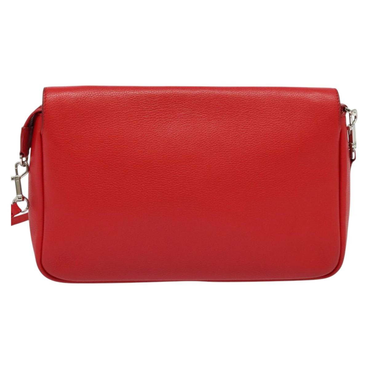 Louis Vuitton Parnassea, Red, Leather, shoulder