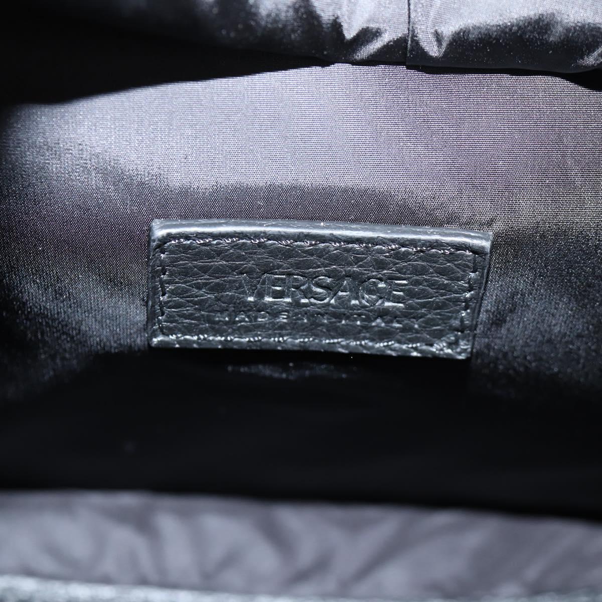 Versace Medusa, Black, Leather, backpack