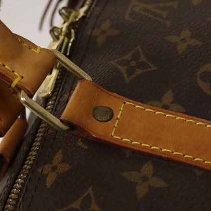 Louis Vuitton Keepall Bandoulière 60, Brown, Canvas, travel