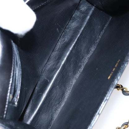 Chanel Full Flap, Black, Leather, shoulder