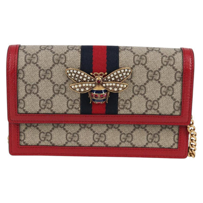 Gucci Queen Margaret, Beige, Canvas, shoulder
