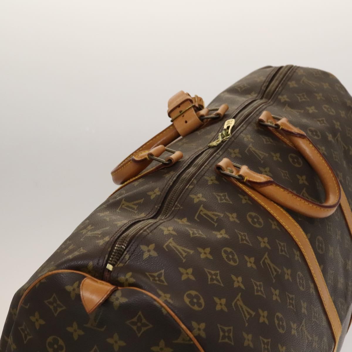 Louis Vuitton Keepall 60, Brown, Canvas, travel