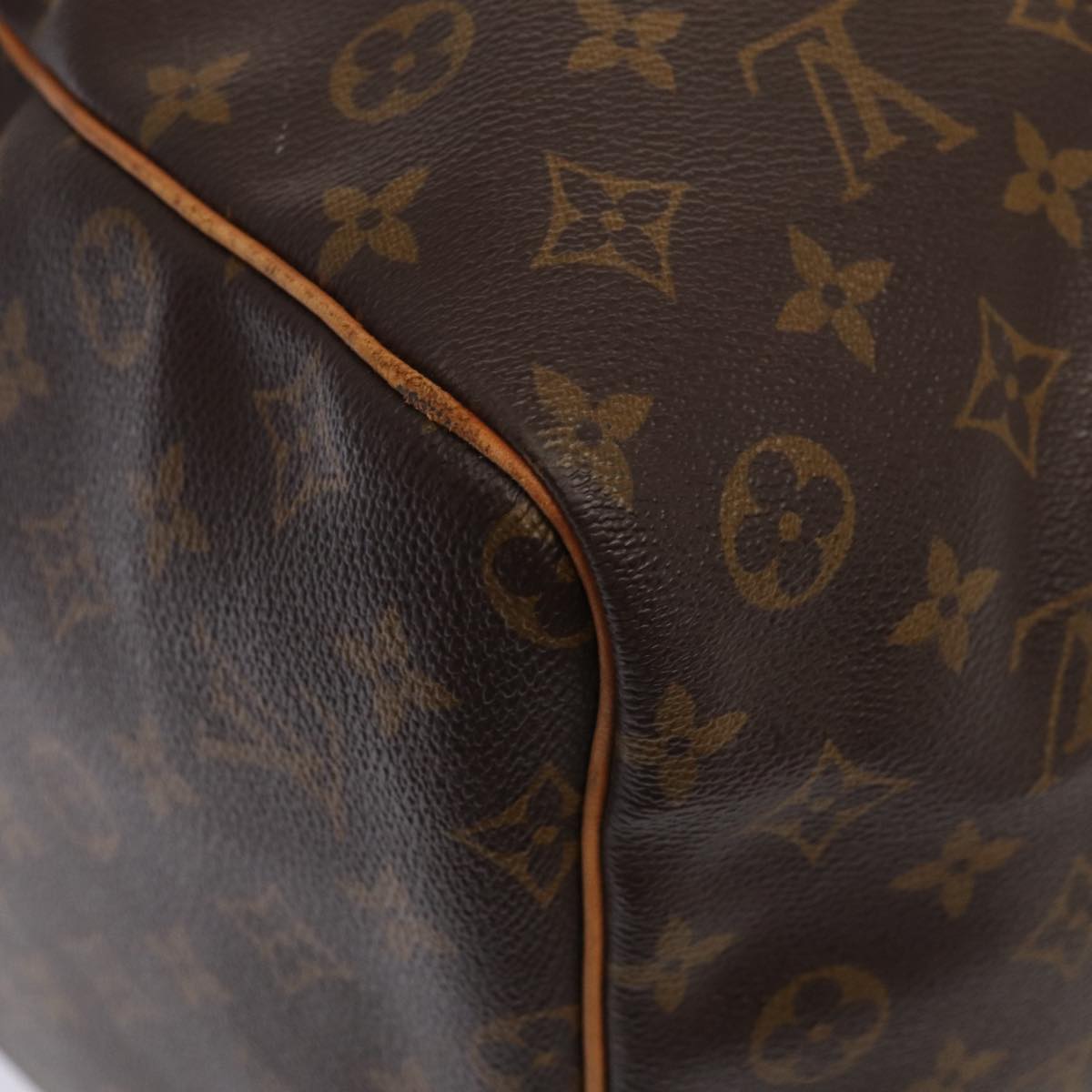 Louis Vuitton Keepall 60, Brown, Canvas, travel