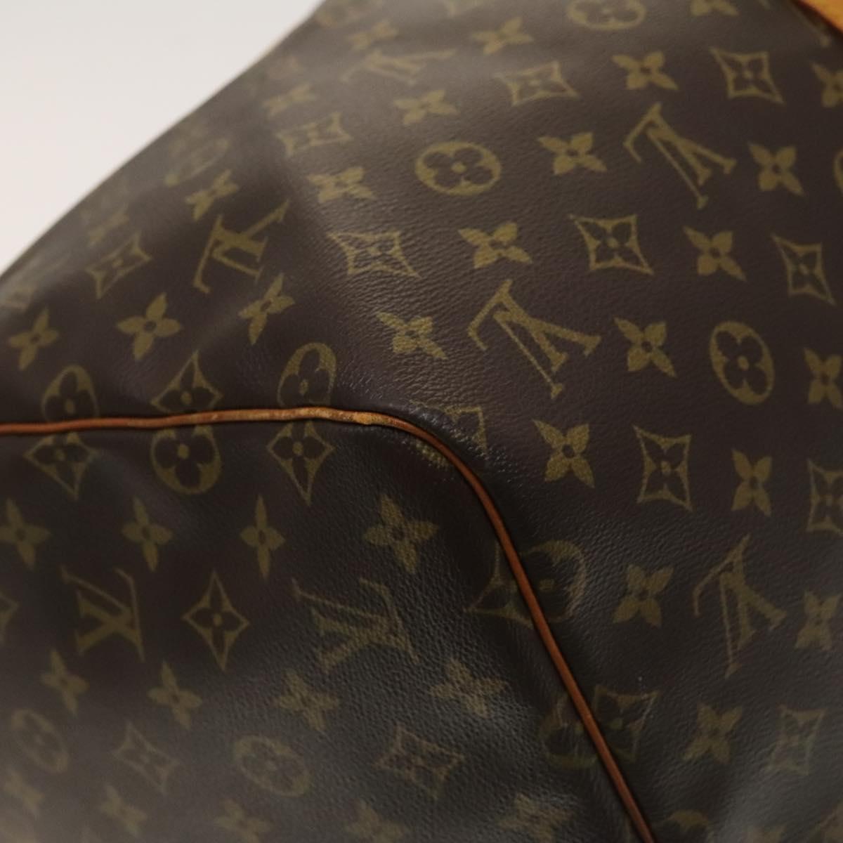 Louis Vuitton Keepall 55, Brown, Canvas, travel