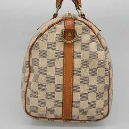 Louis Vuitton Speedy Bandoulière 30, White, Canvas, handbag