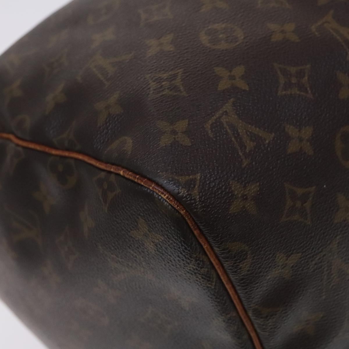 Louis Vuitton Keepall 55, Brown, Canvas, travel