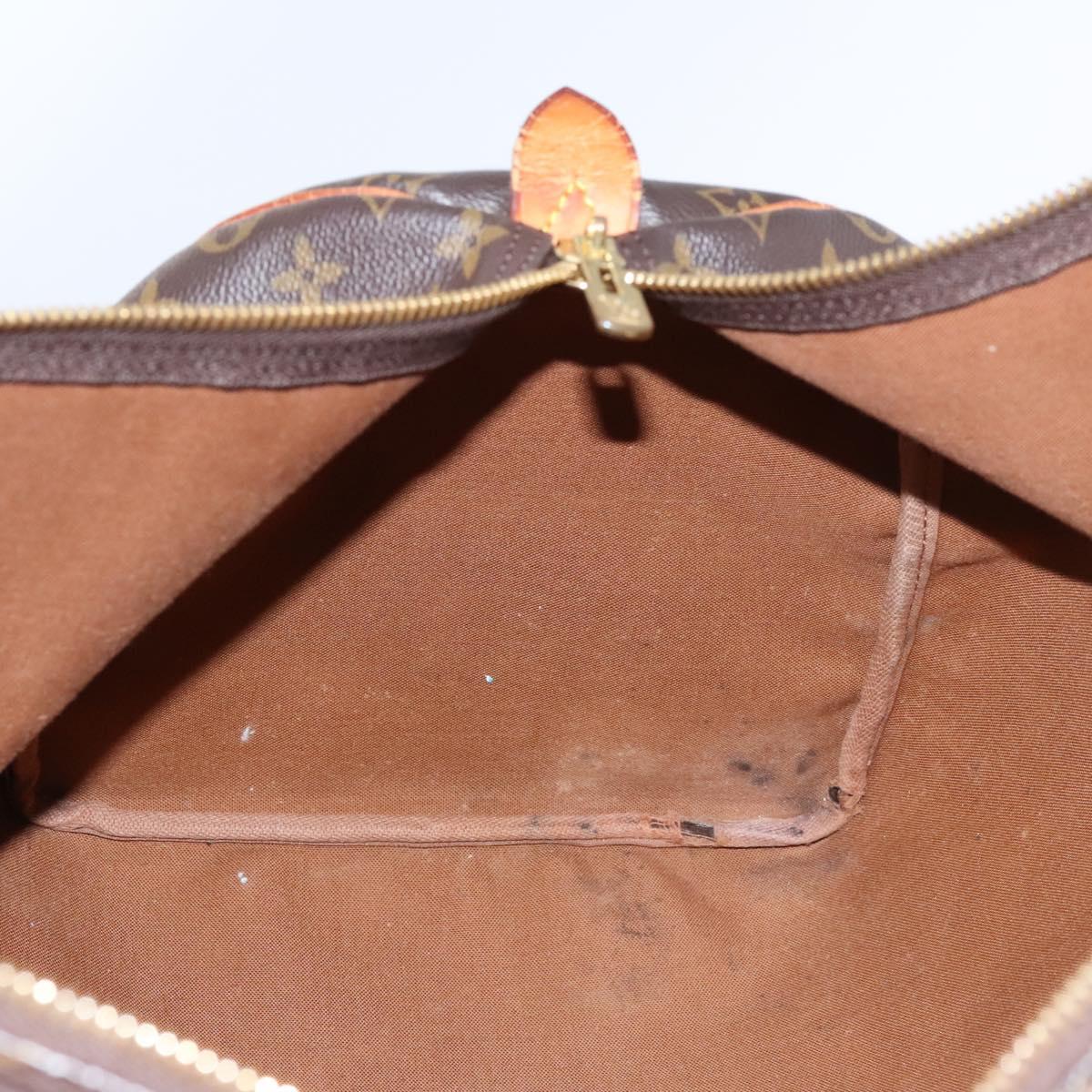Louis Vuitton Keepall 55, Brown, Canvas, travel
