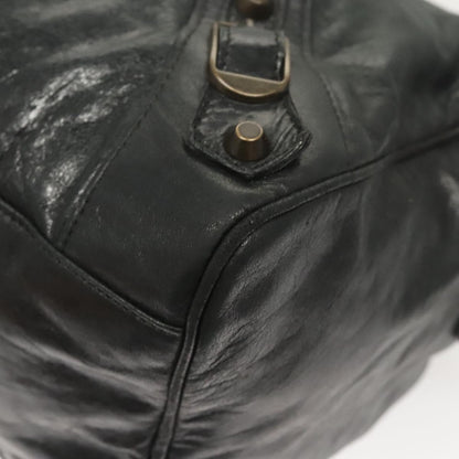 Balenciaga City, Black, Leather, handbag