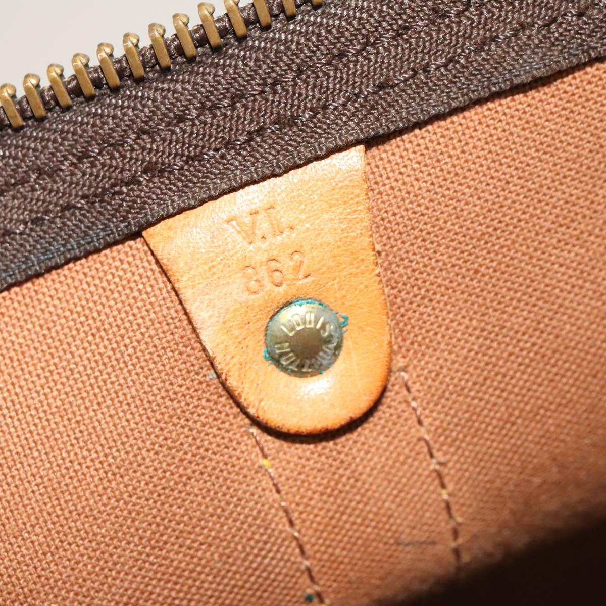 Louis Vuitton Keepall 60, Brown, Canvas, travel