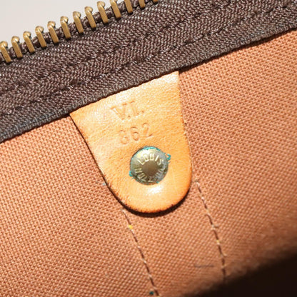 Louis Vuitton Keepall 60, Brown, Canvas, travel