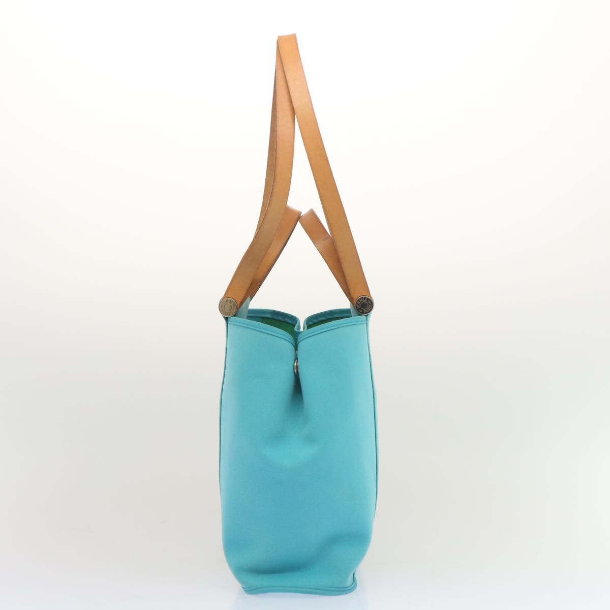 Hermès Kabak, Navy, Canvas, handbag