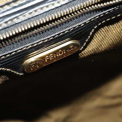Fendi Zucca, Brown, Canvas, backpack