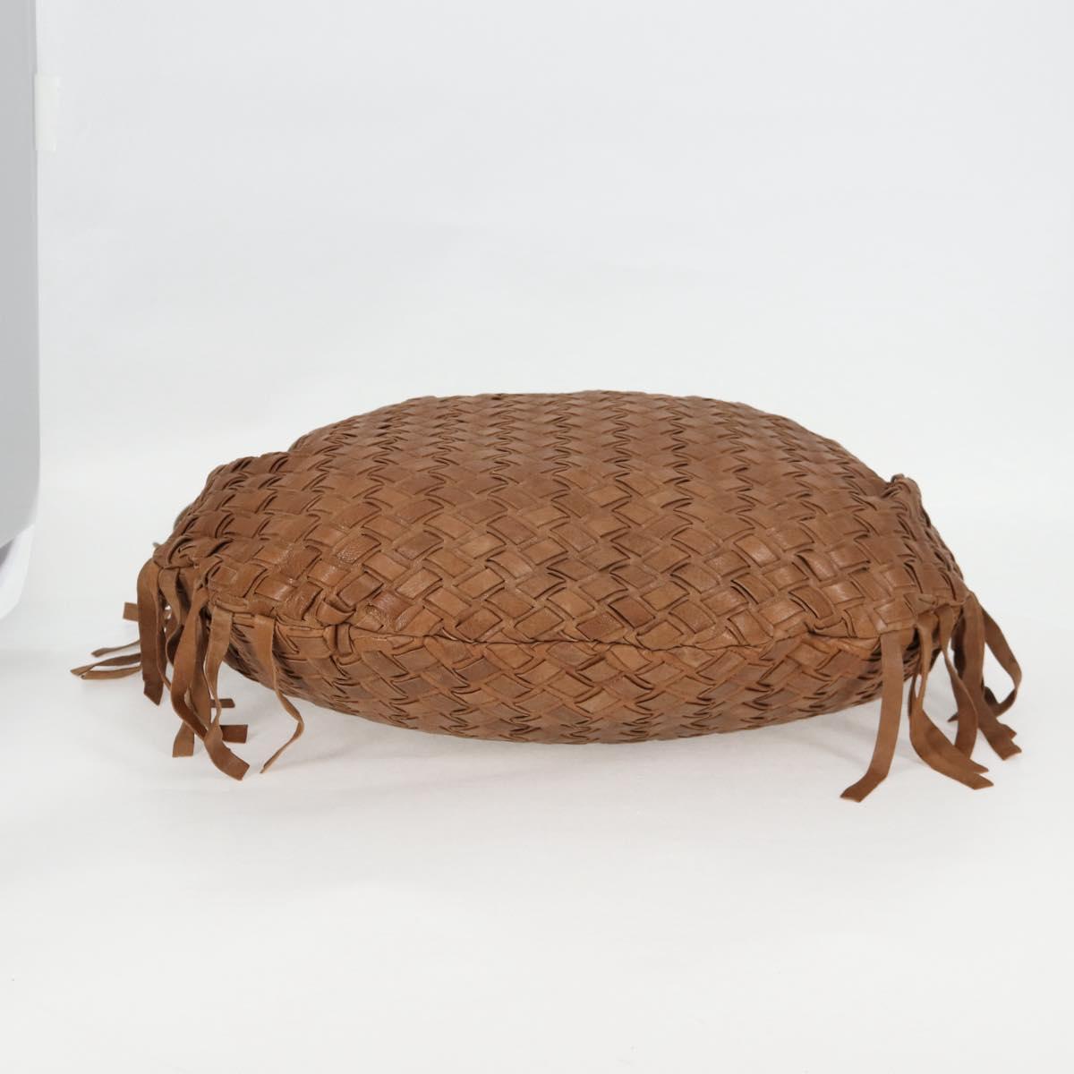 Miu Miu Woven, "BROWN,GOLD", Leather, handbag