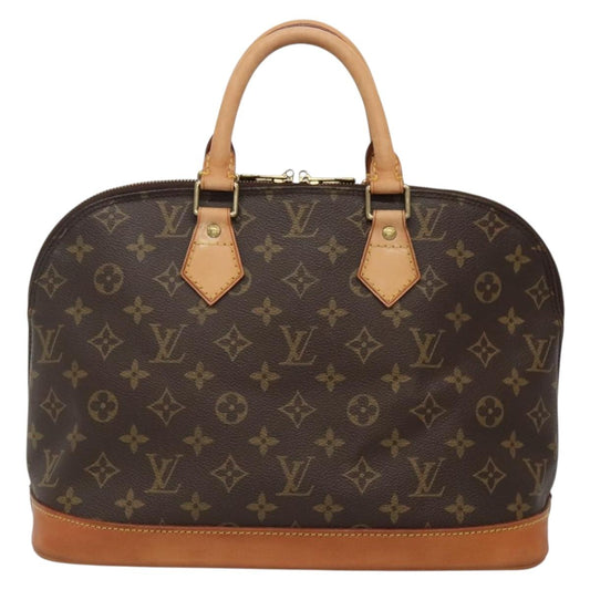 Louis Vuitton Alma, Brown, Canvas, handbag