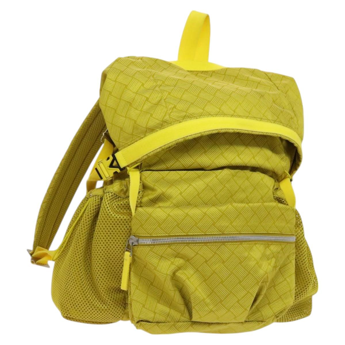 Bottega Veneta Trekking, Yellow, NYLON, backpack