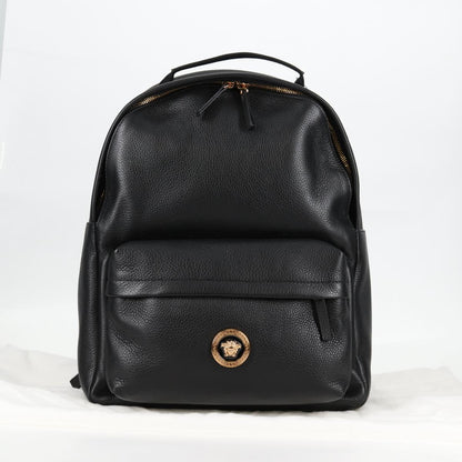 Versace Medusa, Black, Leather, backpack