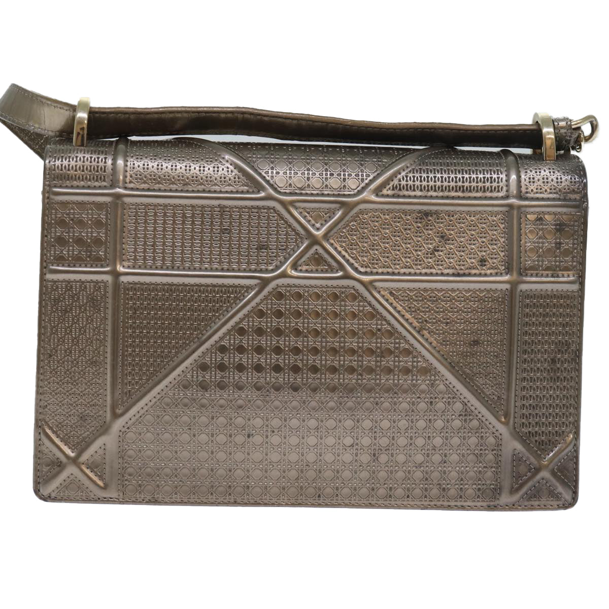 Dior Diorama, Gold, Leather, shoulder
