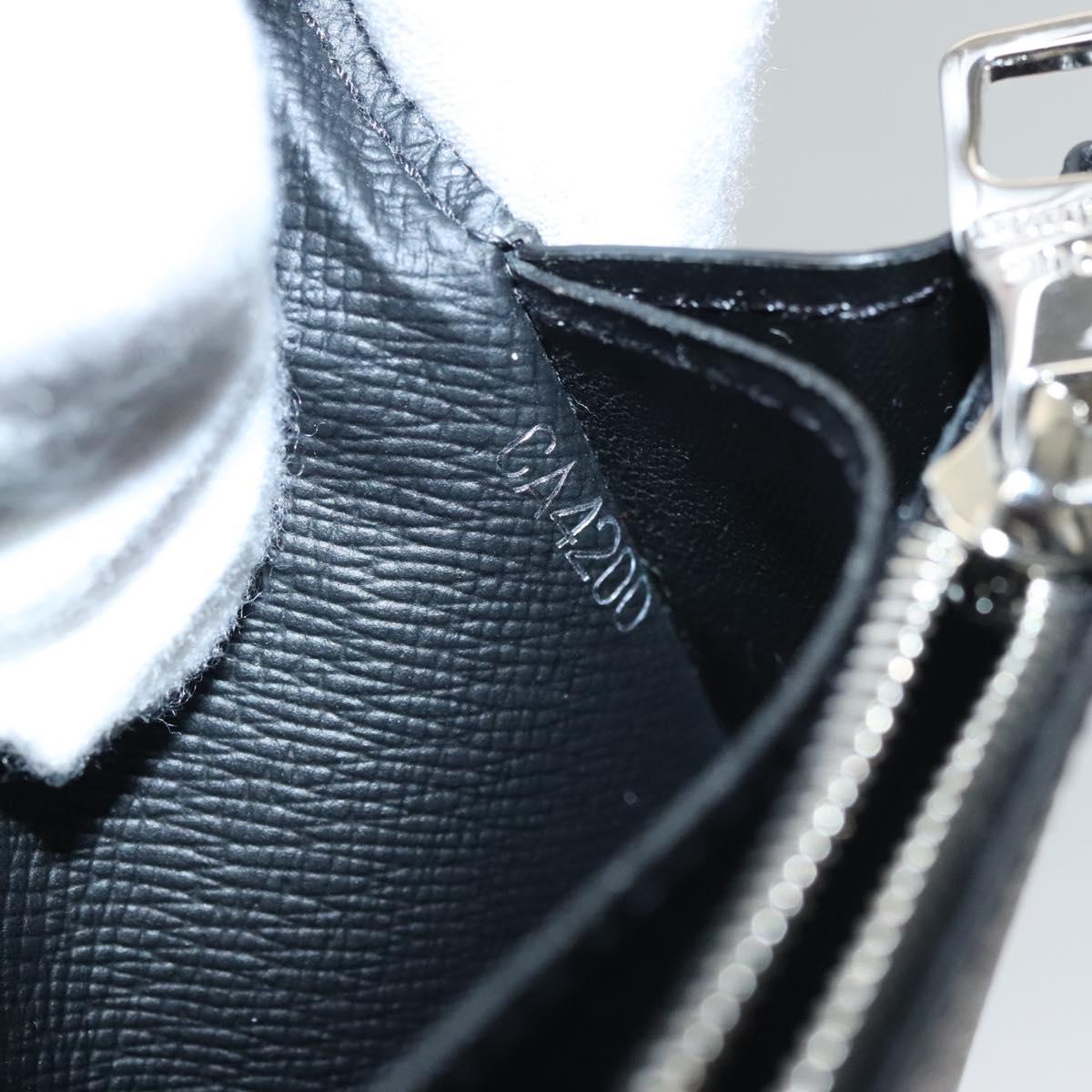 Louis Vuitton Brazza, Black, Canvas, wallet