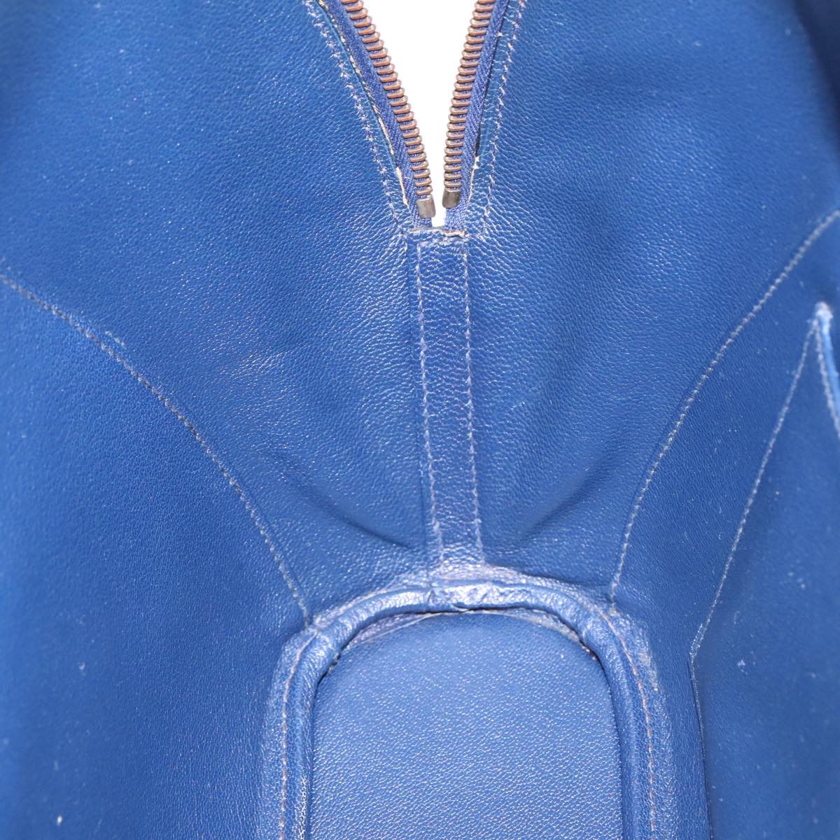 Hermès Ile De Shiki, Blue, Leather, handbag