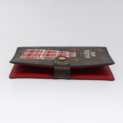 Louis Vuitton Agenda PM, Brown, Canvas, wallet