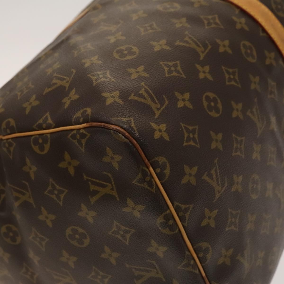 Louis Vuitton Keepall 55, Brown, Canvas, travel