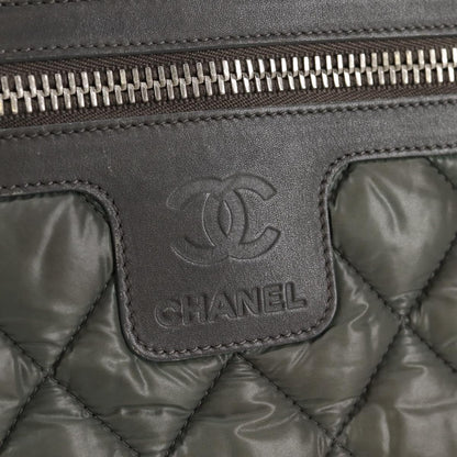Chanel Coco Cocoon, Khaki, NYLON, shoulder