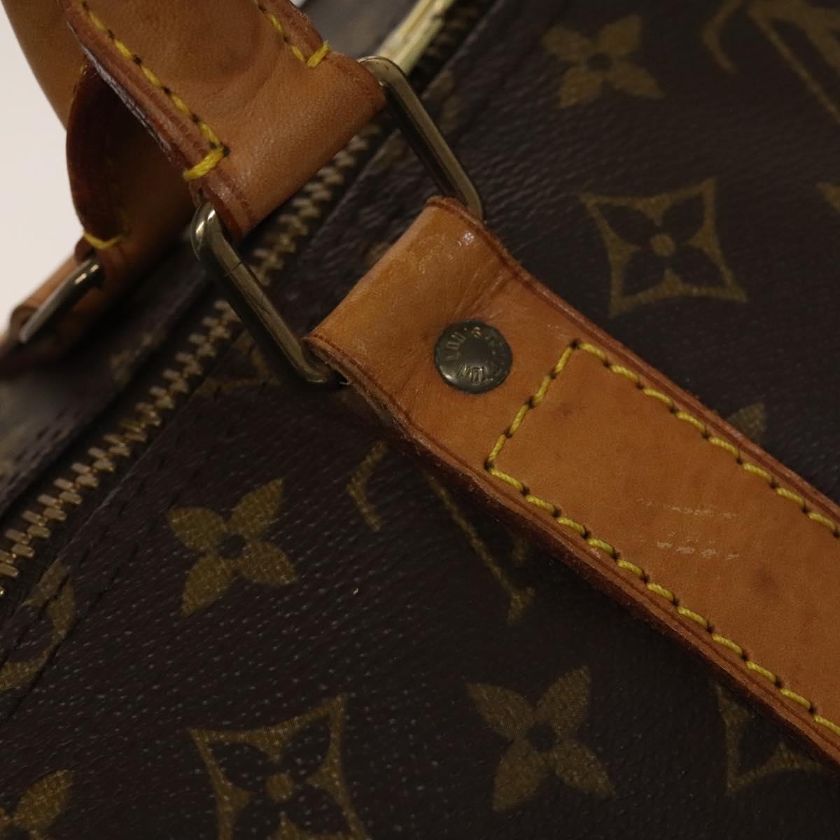 Louis Vuitton Keepall 55, Brown, Canvas, travel
