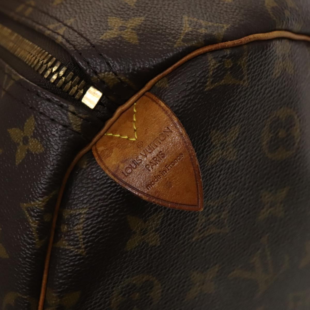 Louis Vuitton Keepall 55, Brown, Canvas, travel