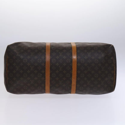 Louis Vuitton Keepall 60, Brown, Canvas, travel