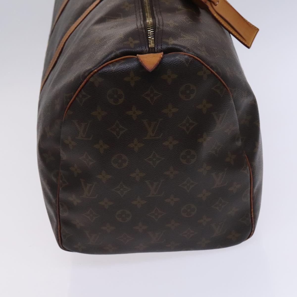 Louis Vuitton Keepall 55, Brown, Canvas, travel