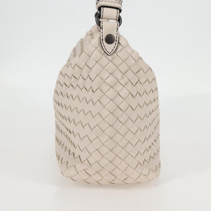 Bottega Veneta Intrecciato, White, Leather, handbag