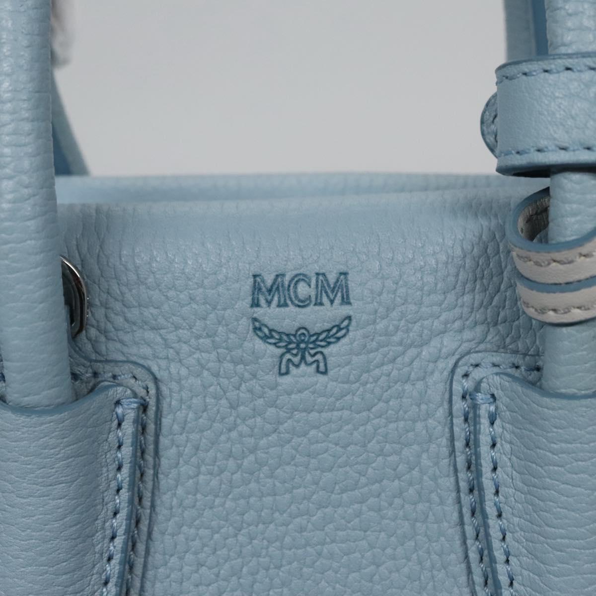 MCM Milla, Blue, Leather, handbag