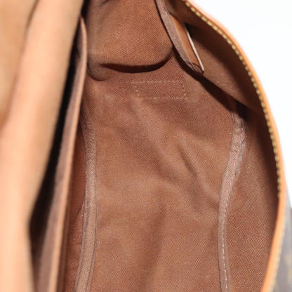 Louis Vuitton Saumur 35, Brown, Canvas, shoulder