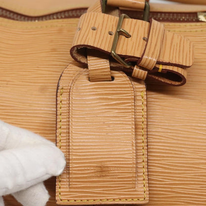 Louis Vuitton Keepall 50, Beige, Leather, travel