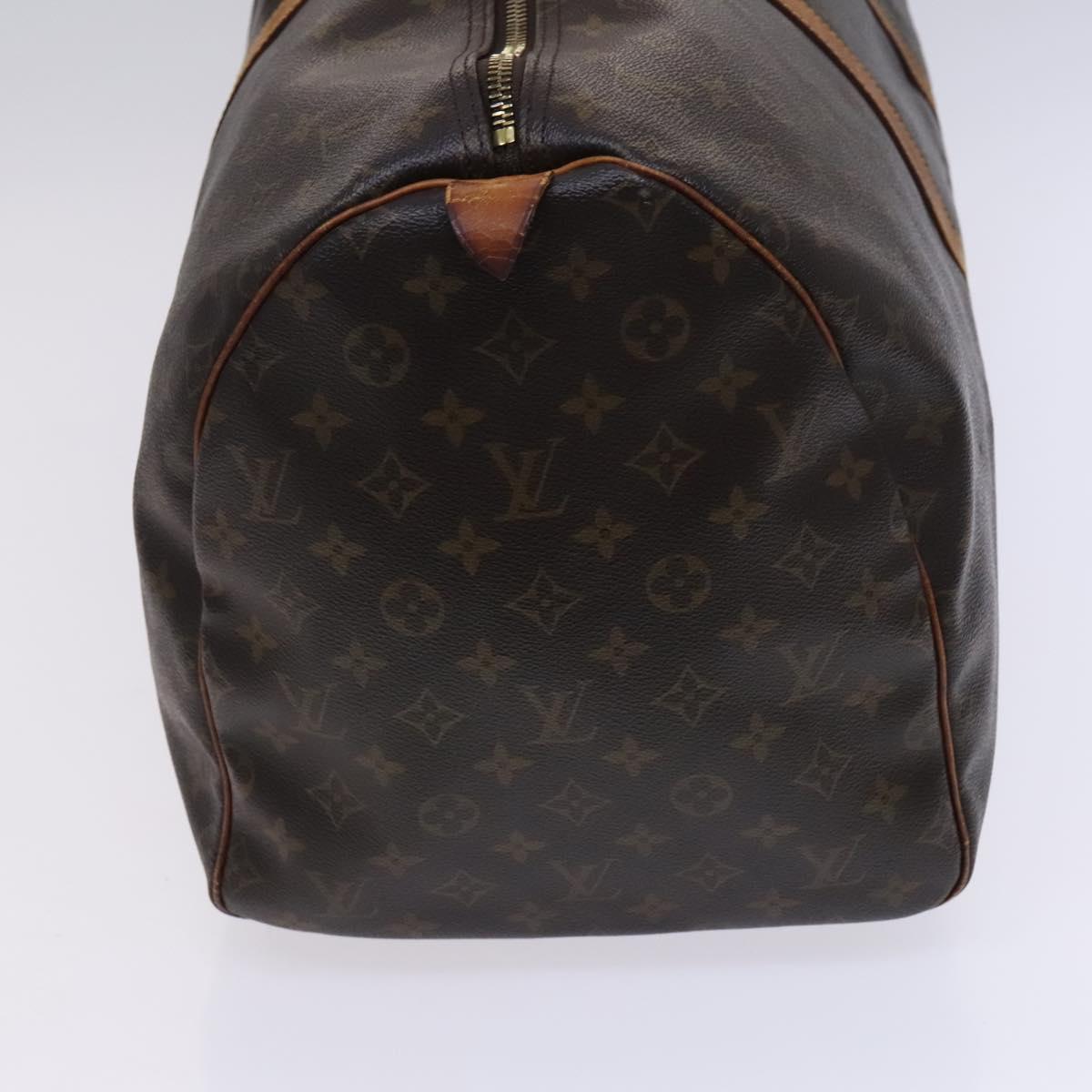 Louis Vuitton Keepall 55, Brown, Canvas, travel
