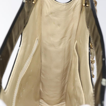 Chanel Chocolate bar, White, Leather, tote