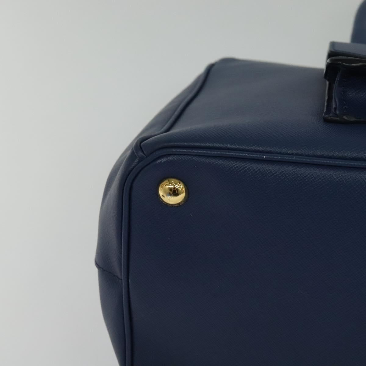 Prada Galleria, Blue, Leather, handbag