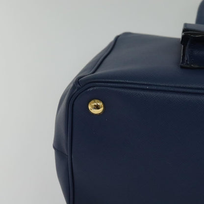 Prada Galleria, Blue, Leather, handbag