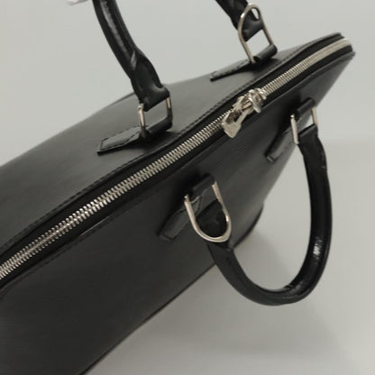 Louis Vuitton Alma, Black, Leather, handbag