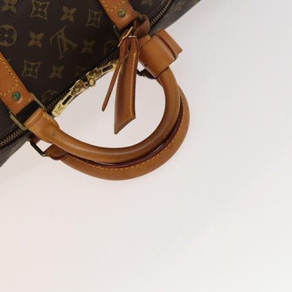 Louis Vuitton Keepall 55, Brown, Canvas, travel