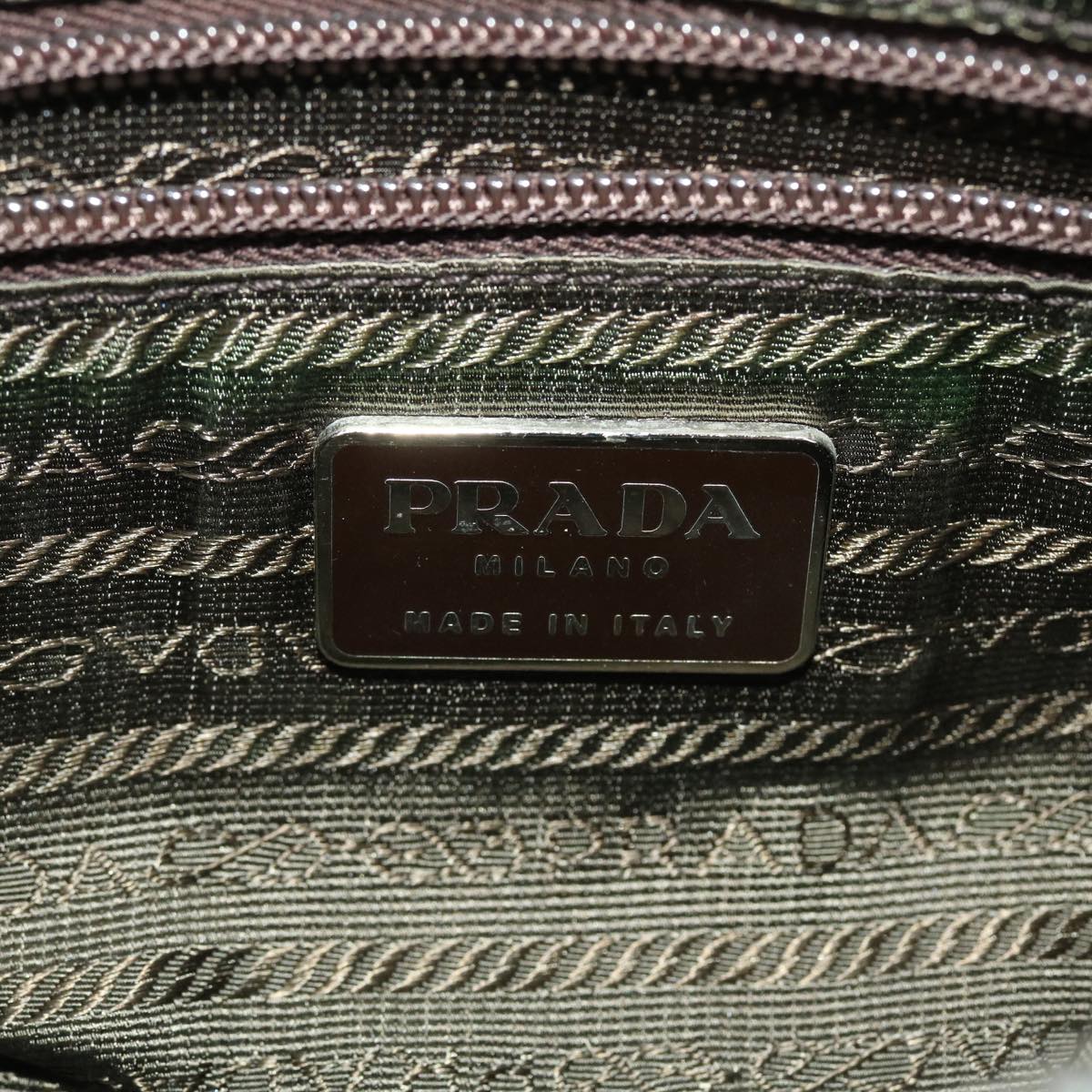 Prada, Beige, Canvas, clutch