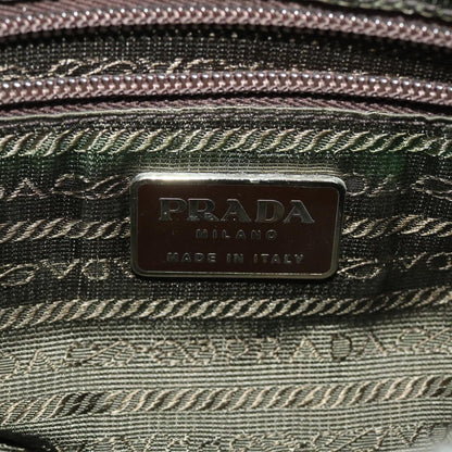 Prada, Beige, Canvas, clutch