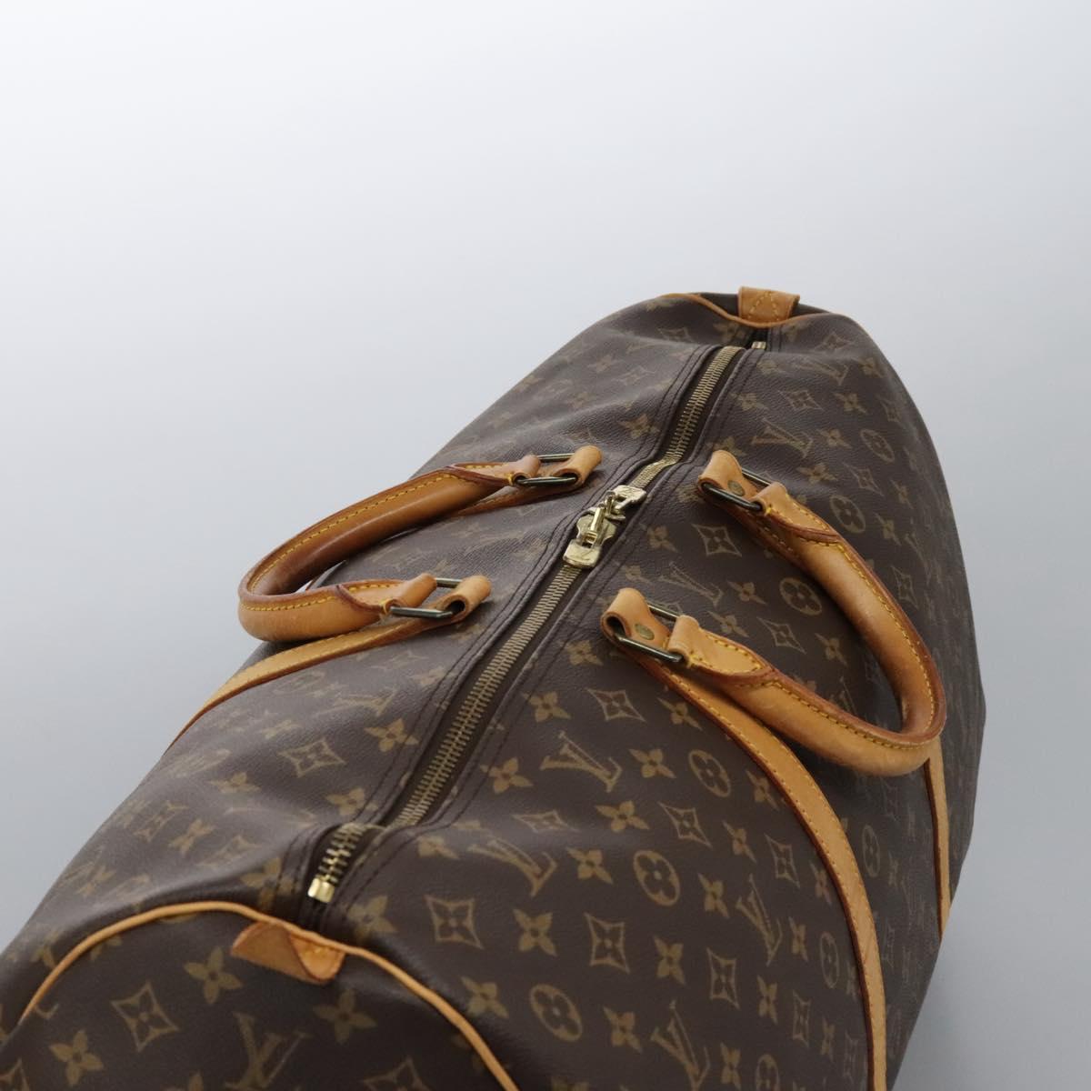 Louis Vuitton Keepall 60, Brown, Canvas, travel